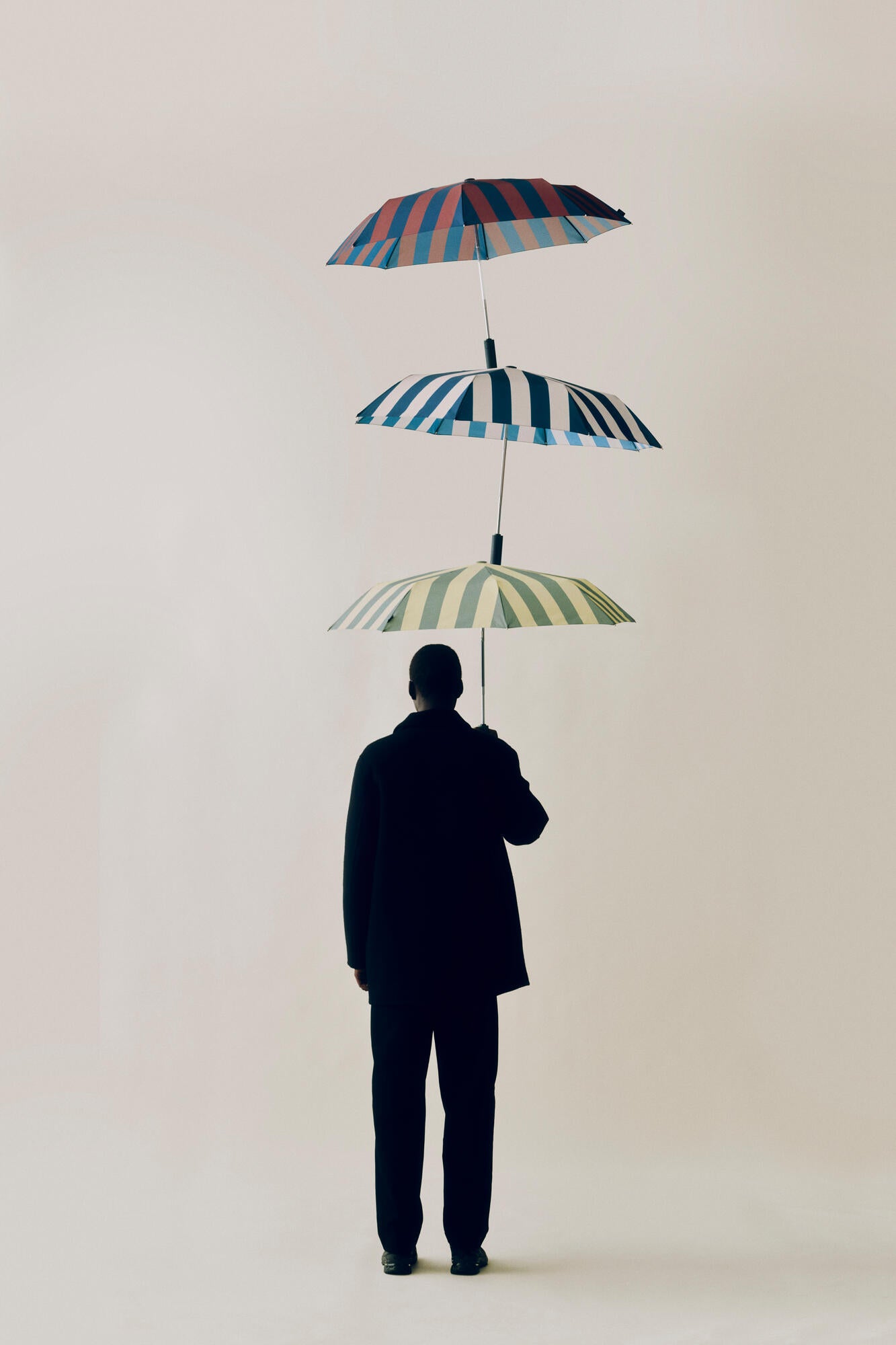 Regn paraply - grå